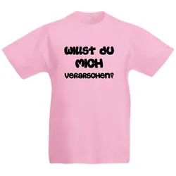 G-graphics T-Shirt Willst Du mich verarschen? Kinder T-Shirt, mit Spruch / Statement rosa 140