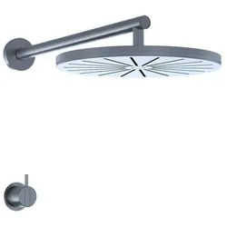 2261-19 single lever mixer and head shower, brass nature