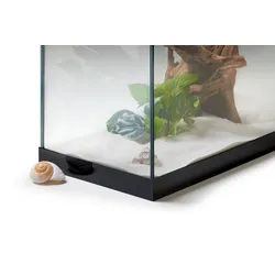 Aquarium Kiesblende Vario auf Wunschmaß in Schwarz Alle 4 Seiten 5cm 310cm