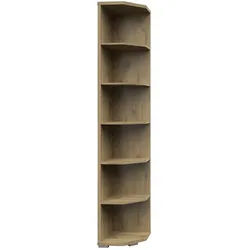 Voleo Aktenregal , Eichefarben , Holzwerkstoff , 5 Fächer , 39.5x210.4x39.5 cm , FSC Mix , Beimöbel erhältlich, stehend , Büromöbel, Büromöbel-Sets & Büromöbel-Serien, Büromöbelserien