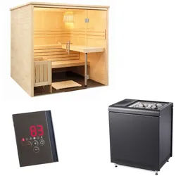 Sentiotec Sauna Komplettset Alaska View | Concept R Combi | 5 Pers.