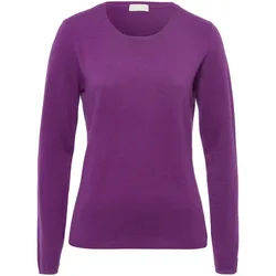 Le pull encolure ronde include violet