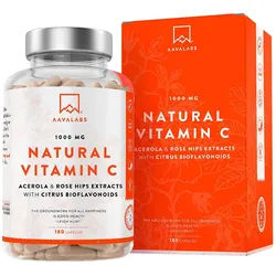 AAVALABS Vitamin C Acerola Camu-Camu Hagebutte Kps 180 St