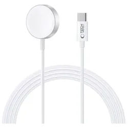 UltraBoost Inductive Magnetic Charger with USB-C Connector for Apple Watch 1.2m - White