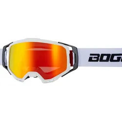 Bogotto B-1 Motocross Brille, schwarz-weiss für Männer