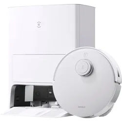 ECOVACS Saugroboter "mit Wischfunktion, DEEBOT T20 OMNI", weiß, B:48,6cm H:53,3cm T:64,2cm, Saugroboter, 6000PA, Auto-Mopp-Hebefunktion, OMNI Reinigungsstation, Weiss/Silber