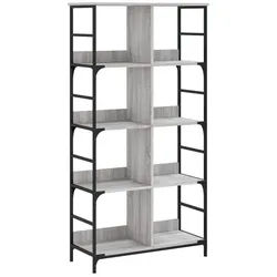 vidaXL Bücherregal NA Bücherregal Grau Sonoma 78,5x33x153 cm Spanplatte grau