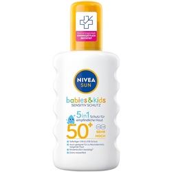 NIVEA NIVEA SUN Kids Schutz & Sensitiv Sonnenspray LSF 50+ Sonnenschutz 200 ml