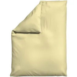 Schlafgut Bettdeckenbezug , Gelb , Textil , Uni , 155x220 cm , Textiles Vertrauen - Oeko-Tex®, AZO-frei, Bsci, Oeko-Tex® Standard 100 , pflegeleicht, atmungsaktiv, bügelleicht, schadstoffgeprüft, weiche und anschmiegsame Oberfläche, dicht gewebtes Garn , Heimtextilien, Bettwäsche & Leintücher, Bettwäsche, Satin-Bettwäsche
