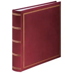 Hama Fotoalbum Jumbo Album "London", 30x30 cm, 80 weiße Seiten rot