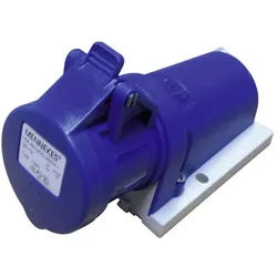Mennekes Steckdose MENNEKES 1341 CEE Wandsteckdose 16 A 3polig 230 V 1 St. blau