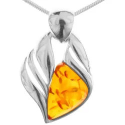 OSTSEE-SCHMUCK Kette mit Anhänger Ostsee-Schmuck Kette mit Anhänger Rivka Kette mit Anhänger Rivka (2-tlg) silberfarben 70 cm