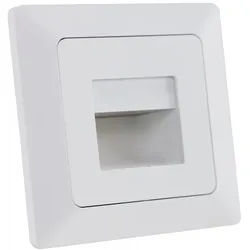 ChiliTec MILOS LED-Einbauleuchte "COB" weiß matt 80x80mm, 3000k, warmweiß, 55Lumen