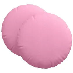 vidaXL Sitzauflage Sitzkissen 2 pcs Rosa Ø60 x 21 cm Stoff, (2 St) rosa