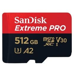 SanDisk Extreme Pro micro SDXC UHS-I, U3, V30, A2, C10+ SD Adapter 512 GB 200 MB/s