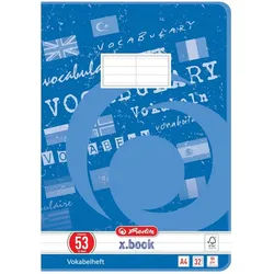 Herlitz Schulheft Vokabelheft A4 32 Blatt Lineatur 53 FSC Mix