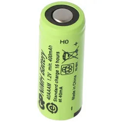 AccuCell Akku NiMH 2/3AAA Flat Top 1,2 Volt mit 400mA ohne Kopf 29x10mm