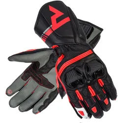 Rebelhorn ST II Long Motorradhandschuhe, schwarz-grau-rot, Größe 4XL