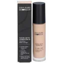 Couleurs De Noir Fond de Teint Fusion Matte - 01 Cool Rosé