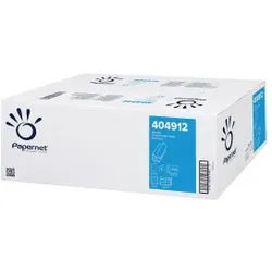 Papernet Papierhandtücher, Z-Falz, 2-lagig, Naturfarbige Falthandtücher aus recyceltem Papier, 1 Karton = 20 Packungen à 200 Blatt