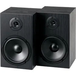 McGrey BSS-265 BK 6,5" HiFi Regallautsprecher Paar schwarz 2x 40W RMS
