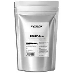 ZYTRION MSM 500 g – Ohne Zusätze, Vegan, fein gemahlenes Pulver, 500 g, Neutraler Geschmack und gute Löslichkeit