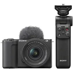 Sony Vlog-Kamera Alpha ZV-E10 II + SEL 16-50mm PZ OSS II + Bluetooth Griff GP-VPT2BT