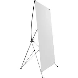 X-Banner Premium 60 cm | 160 cm, Aluminium, silber