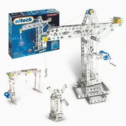 Eitech eitech Universal-Hebebrücke, Kran 00005 Metallbaukasten, (Bausatz, 270 St., 3D-Puzzle), Modellbausatz, Made in Germany
