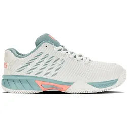 KSwiss Tennisschuhe Hypercourt Express 2 Clay/Sandplatz weiss/aquablau Kinder
