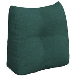 vidaXL Rückenkissen Rücken Kissen Dunkelgrün 45 x 24 x 50 cm Stoff, 1-tlg. grün