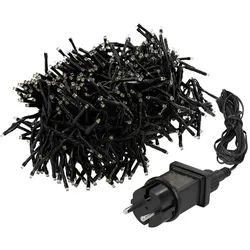 ECD-Germany Led Lichterkette 5,5m Warmweiß , Schwarz , Kunststoff , LED integrated , G , 850 cm , Lampen & Leuchten, Innenbeleuchtung, Dekoleuchten, Lichterketten