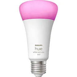 PHILIPS Hue White & Col. Amb. E27 Einzelpack 1600 LED Lampe Mehrfarbig