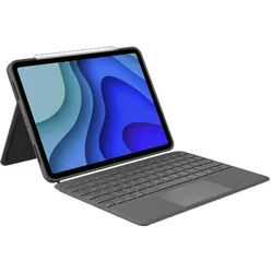 Logitech Folio Touch, Tastatur und Foliohülle mit Trackpad, Hintergrundbeleuchtet, QWERTZ-Layout, für iPad Air 4. und 5. Gen. und iPad Air 11" (M2 und