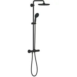 Grohe Vitalio Start System 250 Duschsystem 266782431 mit Thermostatbatterie für die Wandmontage mattschwarz