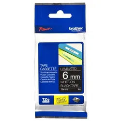Brother Original TZe 315 Laminiertes Band Weiß auf Schwarz Rolle (0,6 cm x 8 m)