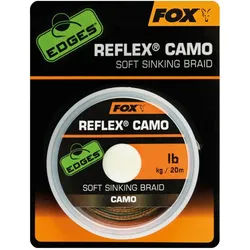 FOX International Vorfachschnur Fox Reflex Camo Sinking Braid 20m - Karpfenvorfach, 25 m Länge, (20-St) 25 m