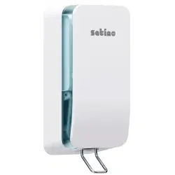 Satino Clean&Care Spender, 1000 ml, SF1 kompatibel, Vielseitig einsetzbarer Spender mit Füllstandskontrolle, Farbe: weiß