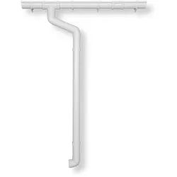 Kunststoff Dachrinnenset für Karibu Gartenhaus Bomlitz 2/3/4-weiß-Bomlitz 2 Set 400 A