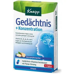 Kneipp Gedächtnis + Konzentration 30 St Kapseln