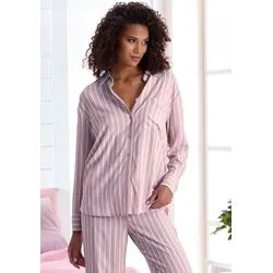LASCANA Pyjamaoberteil in leichter Viskose Web-Qualität rosa 50