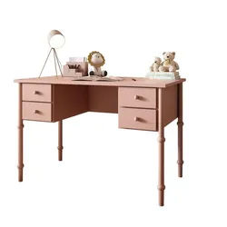 Kinderschreibtisch Babushka, Natürlich Rosa , Holzwerkstoff , 113x75x65 cm , Babymöbel & Kindermöbel, Kinderzimmer & Jugendzimmer, Kinderschreibtische