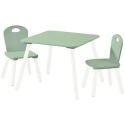 Kesper Kindersitzgruppe , Weiß, Mintgrün , Holzwerkstoff , 55x45x55 cm , Fsc , Babymöbel & Kindermöbel, Babyzimmer, Kindersessel & Kindertische