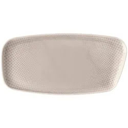 Rosenthal Servierplatte Junto Soft Shell Platte 30 x 15 cm, Porzellan, (Platten), Platten beige
