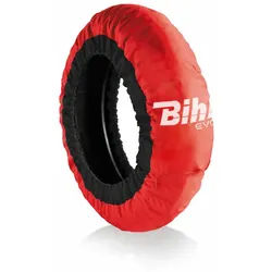 Bihr Home Track EVO2 Autoregulierter Reifenwärmer Rot Reifen vorne 120 / hinten 180-200mm rot, rot