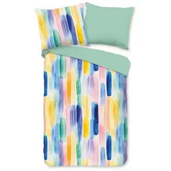 good morning Bettwäsche Bettwäsche 100x135 + 1 x 40x60 cm Renforcé Magus bunt, Renforcé, 2 teilig, 1 x Bettbezug 100 x 135 cm + 1 x Kissenbezug 40 x 60 cm bunt bunt