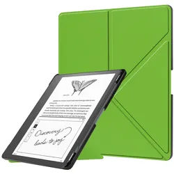 Lobwerk Tablet Hülle für Amazon Kindle Scribe 2022 (1. Gen) mit Schreibfunktion 10.2 Zoll Slim Case Etui mit Standfunktion und Auto Sleep/Wake Funktion Grün