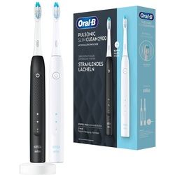 Oral-B - Elektrische Zahnbürste 'Pulsonic Slim Clean + 2. Handstück' in Schwarz und Weiß 1 St