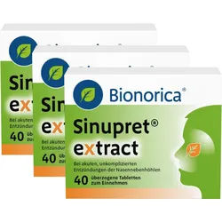 3er Set Sinupret extract überzogene Tabletten 40 St