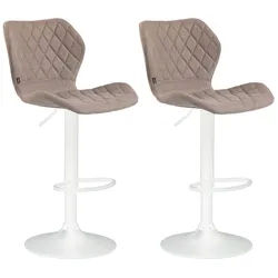 CLP Barhocker Cork Stoff (Set, 2er), drehbar mit Höhenverstellung